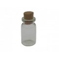 LITTLE GLASS BOTTLE WITH CORK IN A PACK SMALL